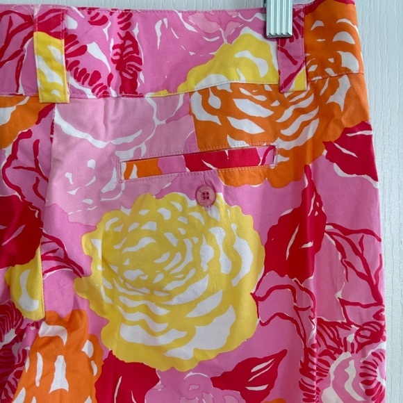 Lilly Pulitzer Vintage Capri Pants 6 Fair Pink Winner's Circle - Picture 5 of 8